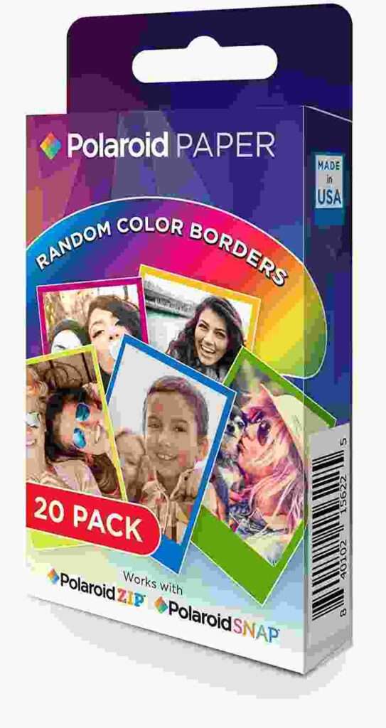 papel color polaroid snap touch