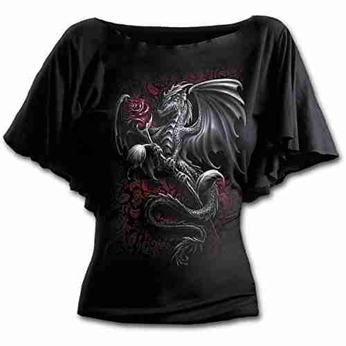 camiseta de dragones mujer